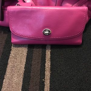 Coach park leather wallet